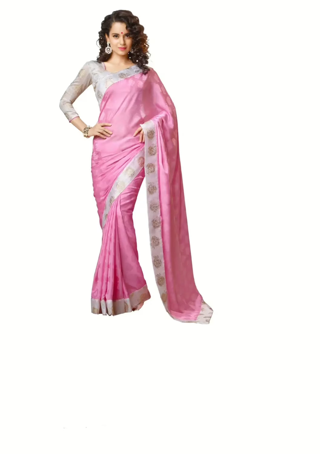 Mizzoli Multi Georgette Printed Saree