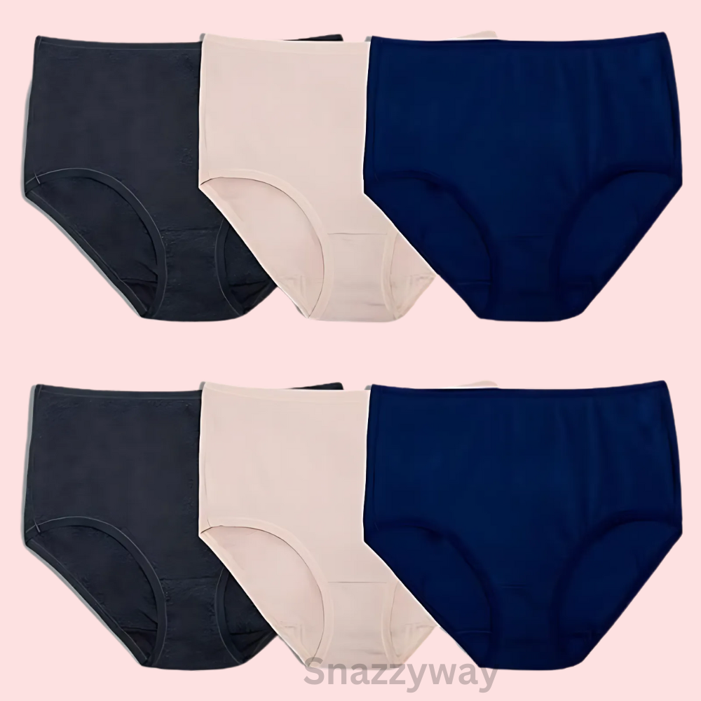 Breathable Cotton Regular Panties Set of 6