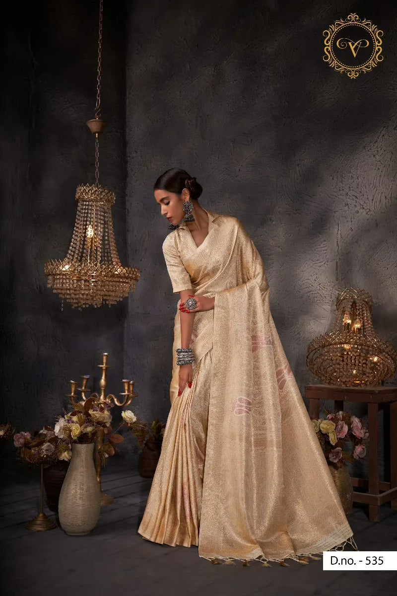 Ayana White Zari Women Saree