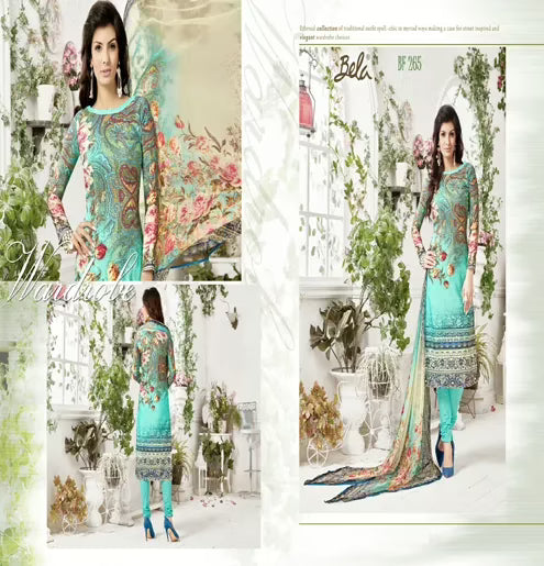 Mizzoli Multi Georgette Cotton Suit