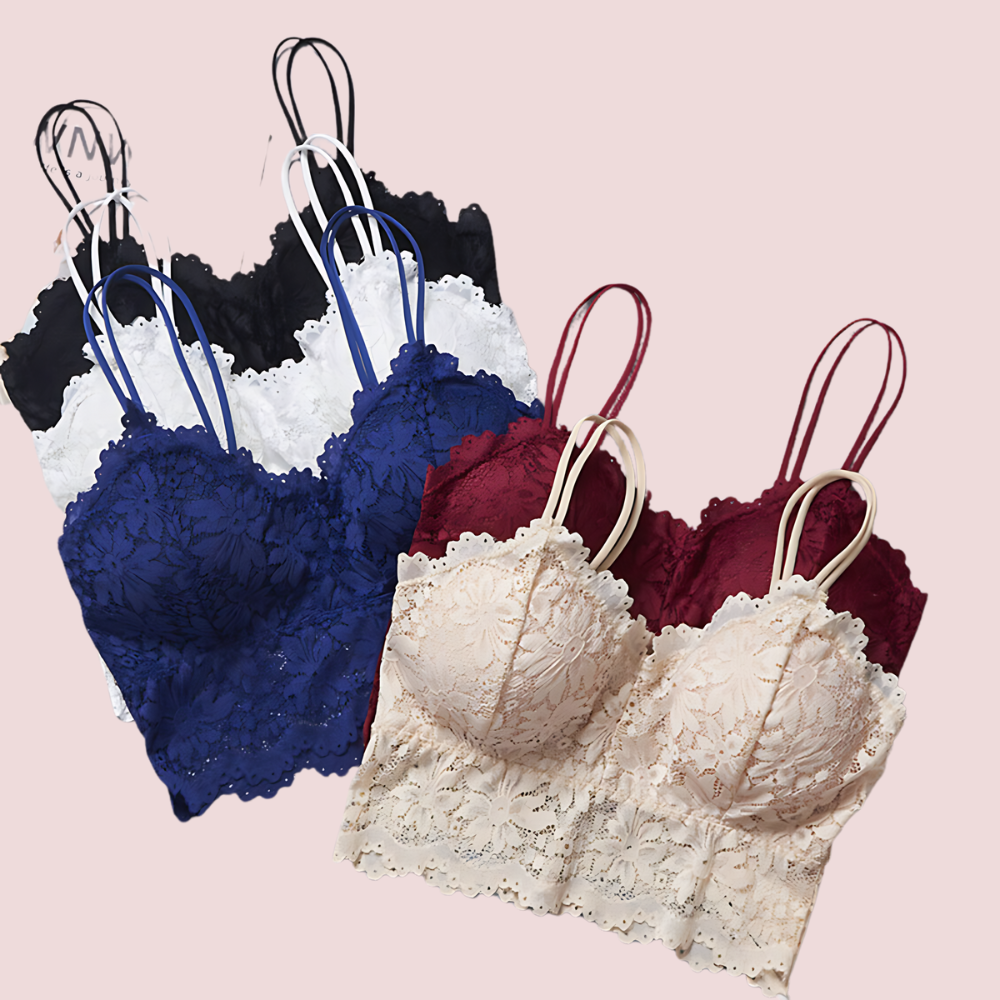 Cute Stretch lace bralette Bra top (Pack of 2)