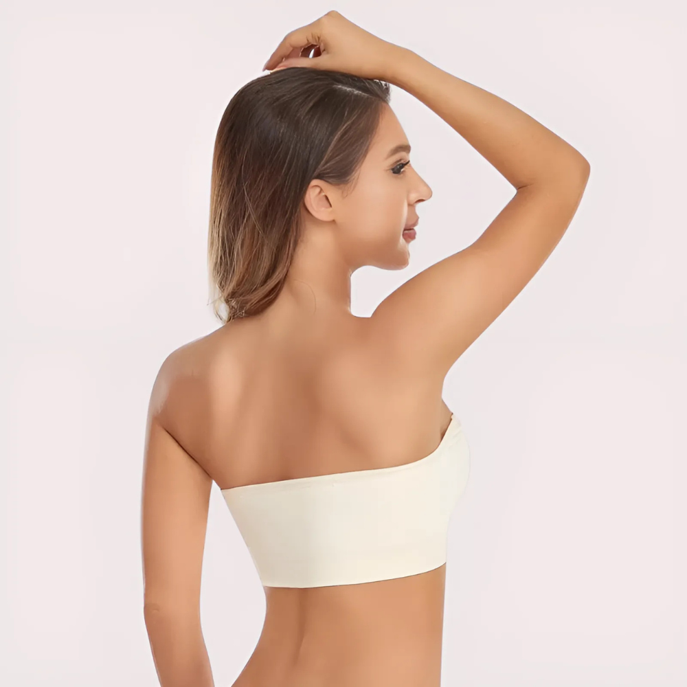Sexy White Tube Bandeau Bra Top