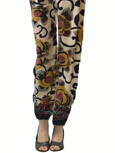 Multicolored Floral Print Afghani Pajama