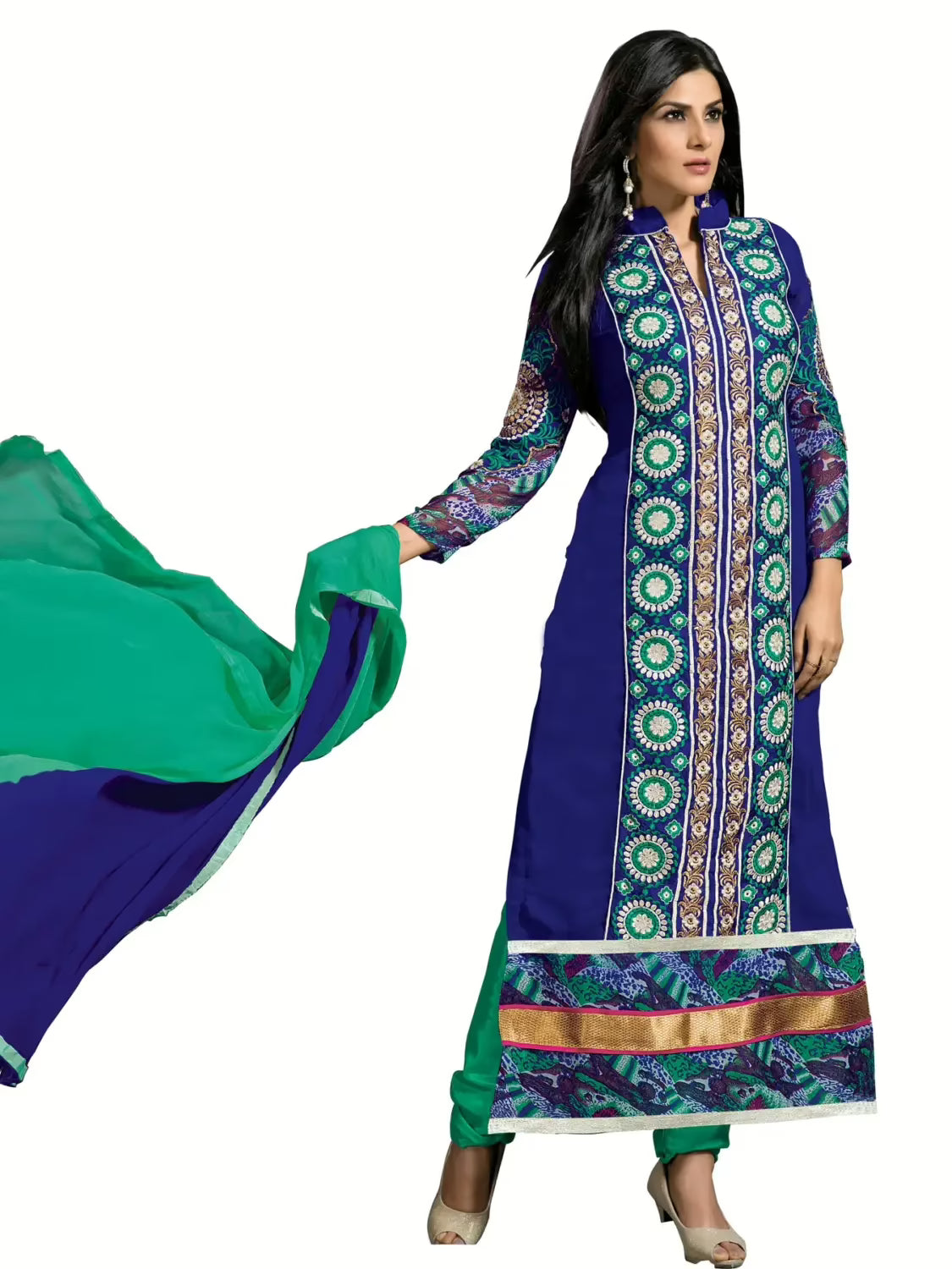 Trendz apparels Rosy Unstitched suit