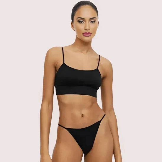 “PowerCurve Sports Bra & Thong Set”