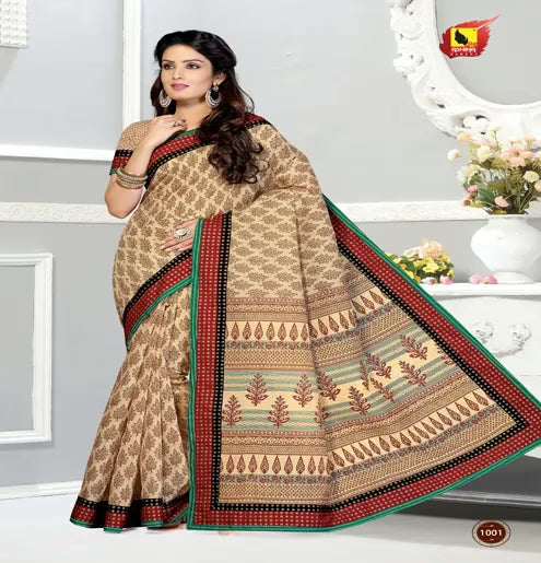 Mayuri-New Fancy Muti Colour Cotton Saree