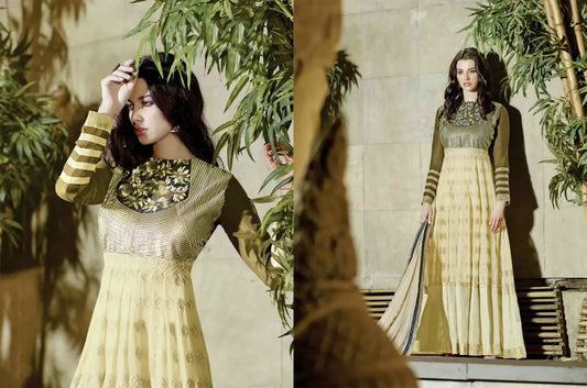 Hi-Fashion Cotton Salwar Kameez (Semi Stitched)