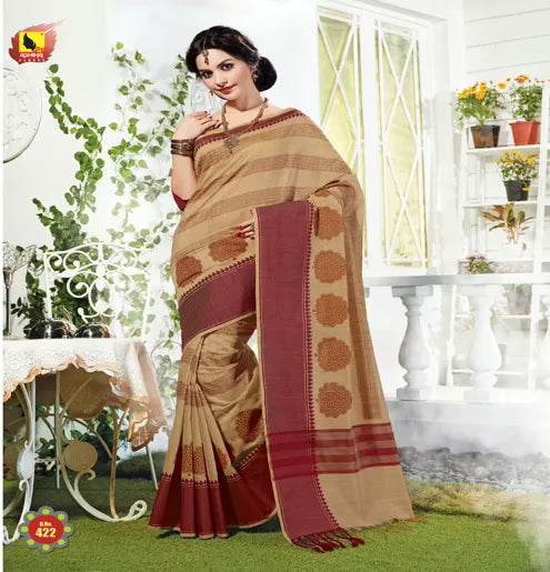 Kavyanjali Multi New Fancy Cotton Saree