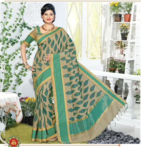 Kavyanjali Multi New Fancy Cotton Saree