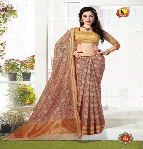 Kavyanjali Multi New Fancy Cotton Saree