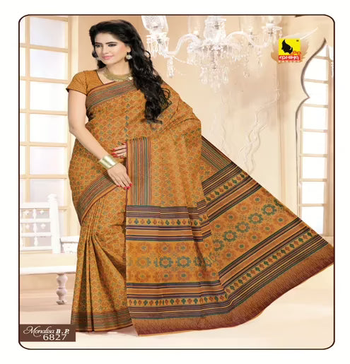 Monalisa Multi Color Cotton Saree