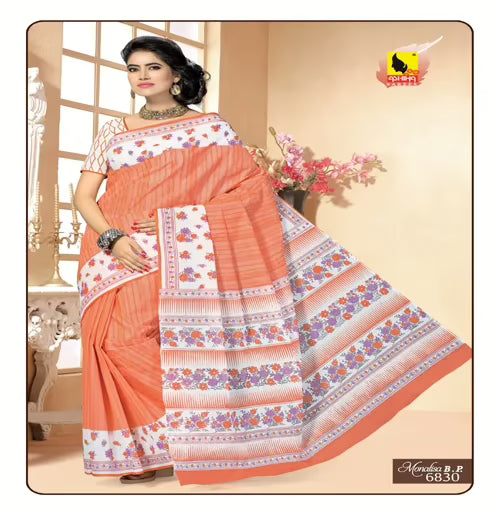 Monalisa Multi Color Cotton Saree