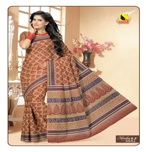 Monalisa Multi Color Cotton Saree