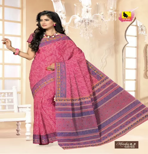 Monalisa Multi Color Cotton Saree