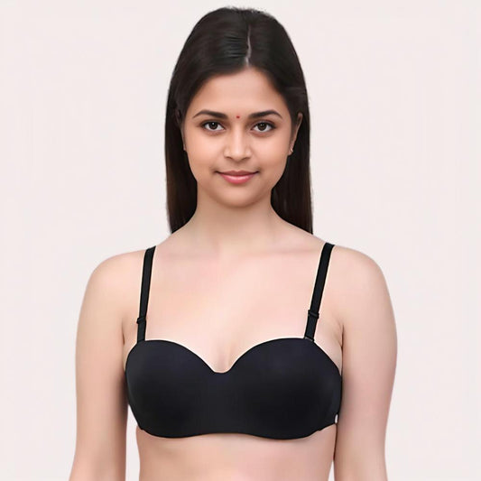 Silken Lift Demi Cup Underwired Support Bras – Pack of 2 (Assorted Colors)