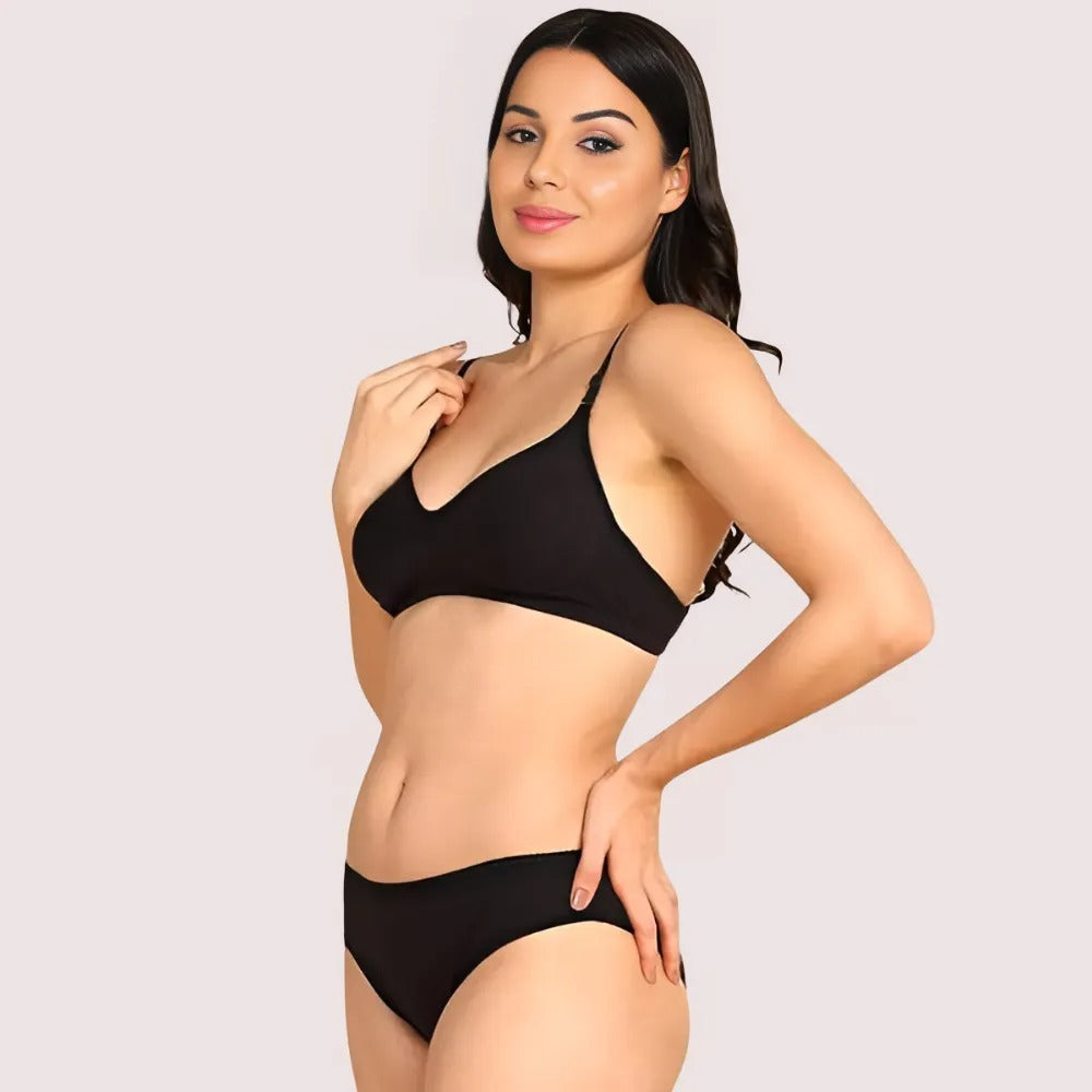 Breathable Cotton Lingerie Set for Her (2 pack)