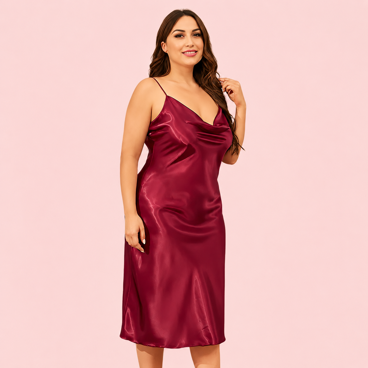 Classic Plus size Luxury Silky Satin Nightwear (4XL-5XL)