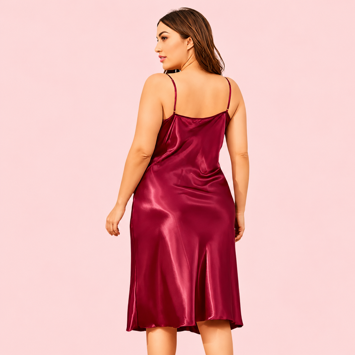 Classic Plus size Luxury Silky Satin Nightwear (4XL-5XL)