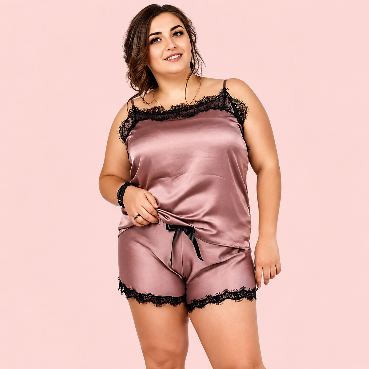 Plus size Cami And Short Set (5XL-6XL)