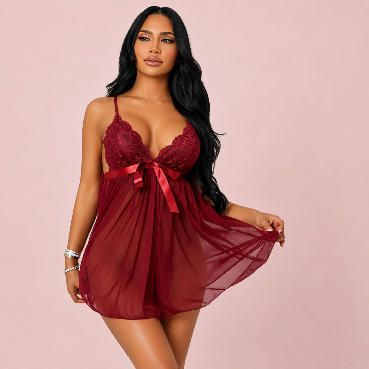 Barely Yours Babydoll Nightwear