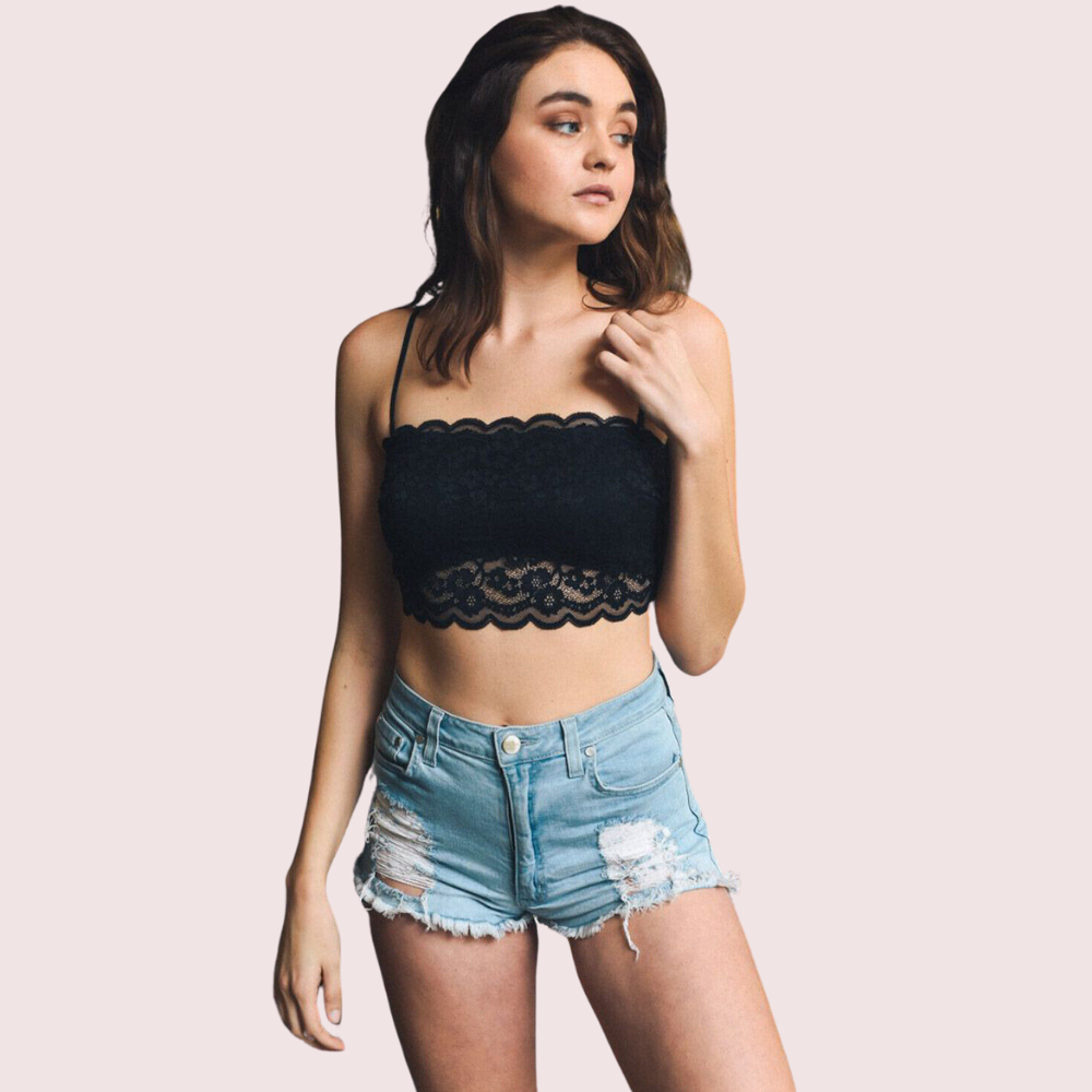 Flirty & Feminine Lace Bandeau Bralette