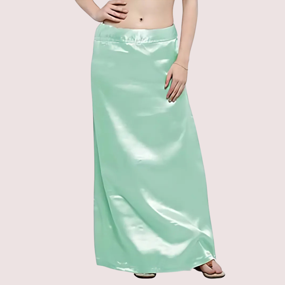 Baby Pink & Sea Green  Silk Underskirt for Ladies