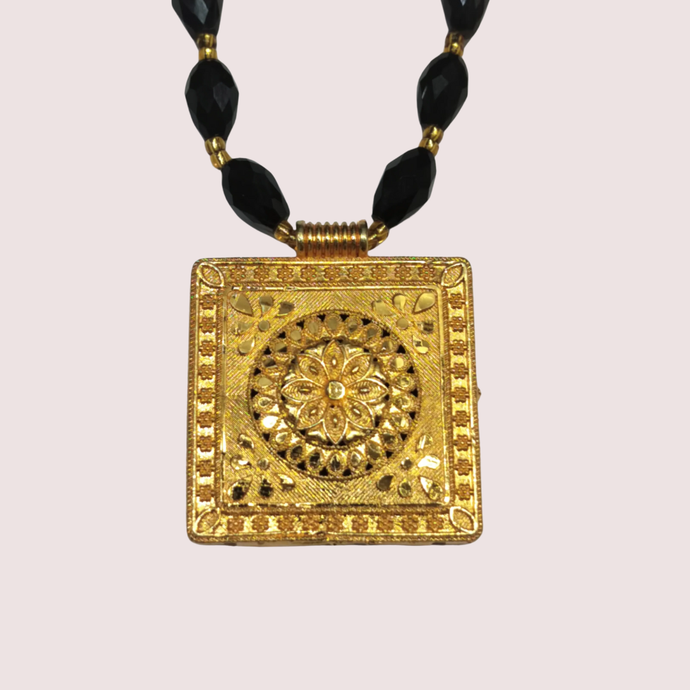 Classic Onyx Charm Necklace