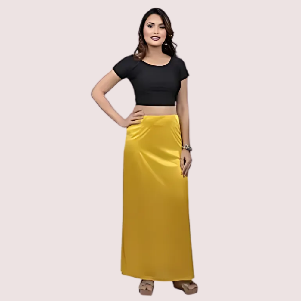 Silk Saree's Slip Underskirt Indian Coating for Sari