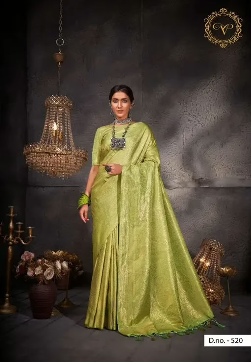 Aashni Green Zari Women Saree
