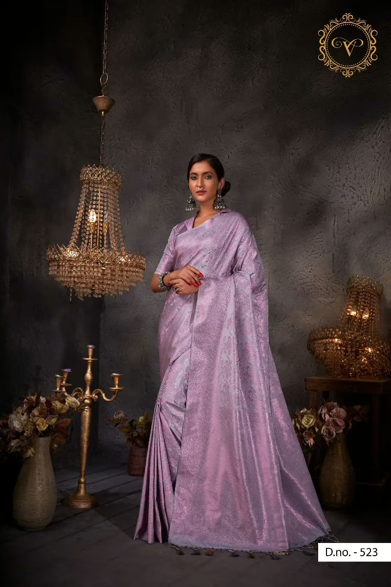 Aishani Grey Zari Women Saree