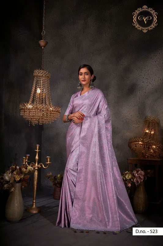 Aishani Grey Zari Women Saree