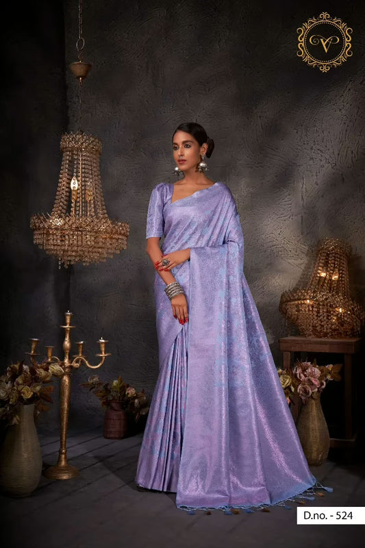 Aishani Blue Zari Women Saree