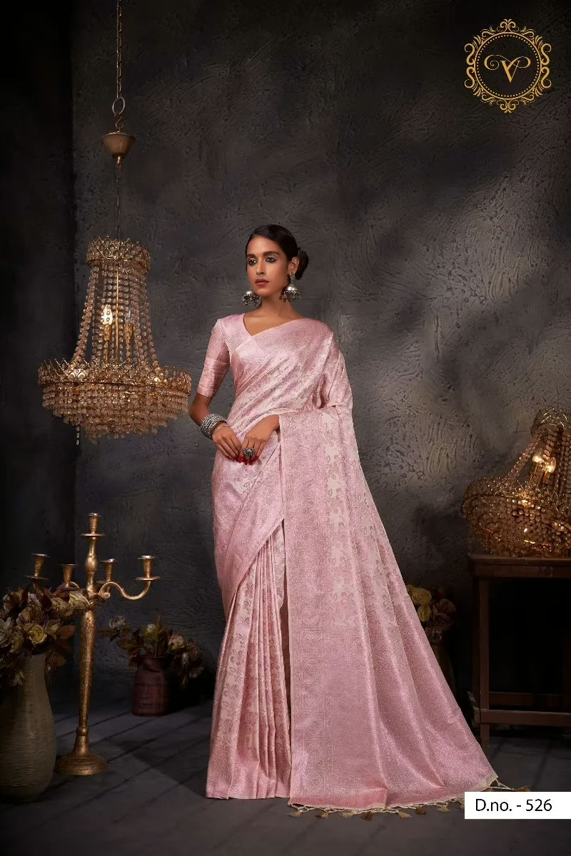 Aishani White Zari Women Saree