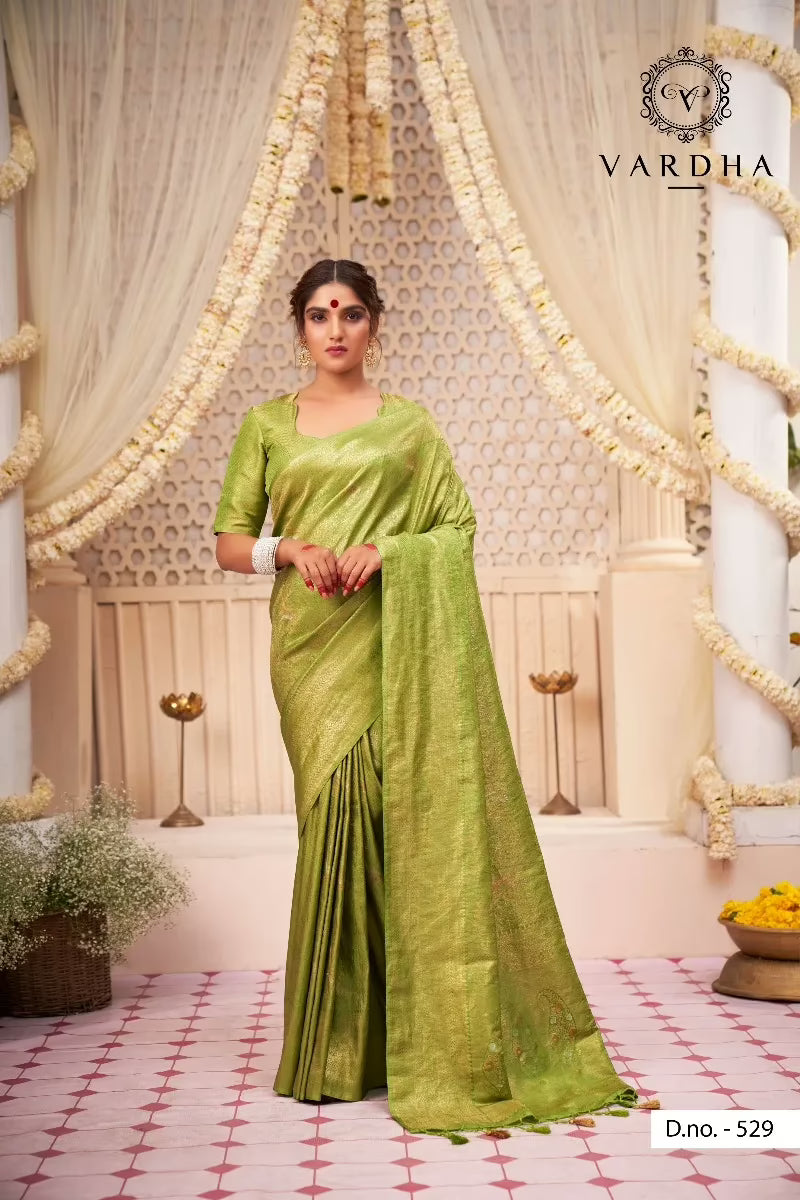 Amara Green Zari Women Saree