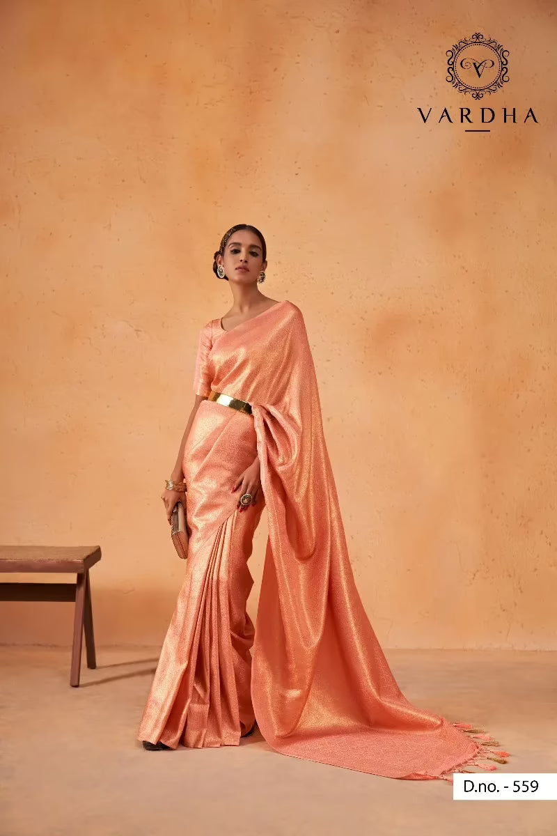 Asya Vol.3 Orange Zari Women Saree