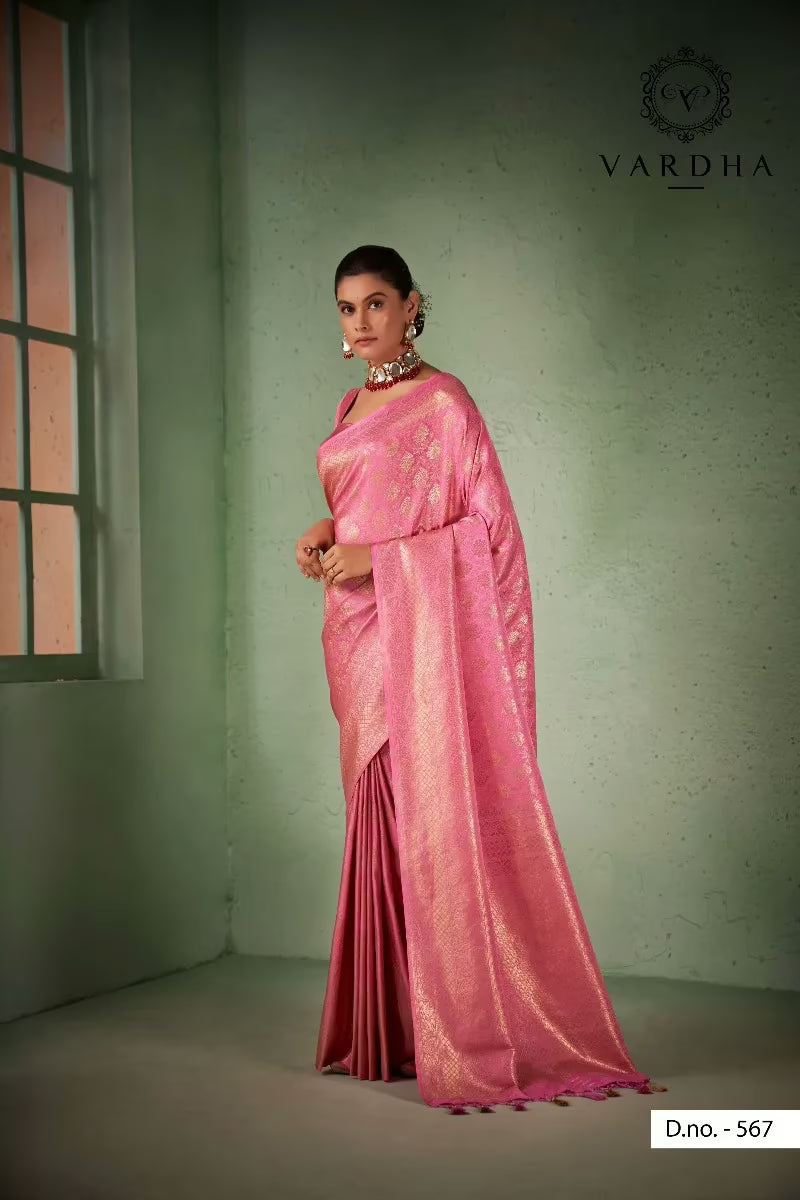 Asya Vol.5 Pink Zari Women Saree