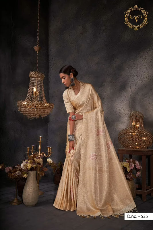 Ayana White Zari Women Saree