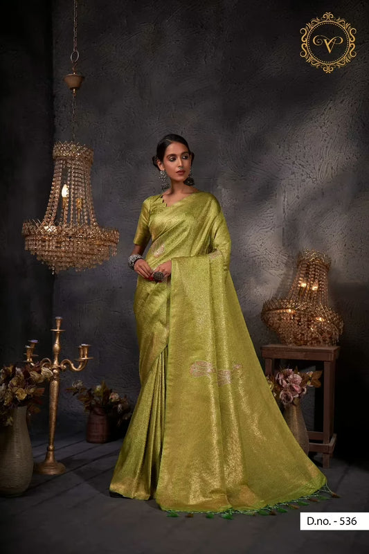 Ayana Green Zari Women Saree