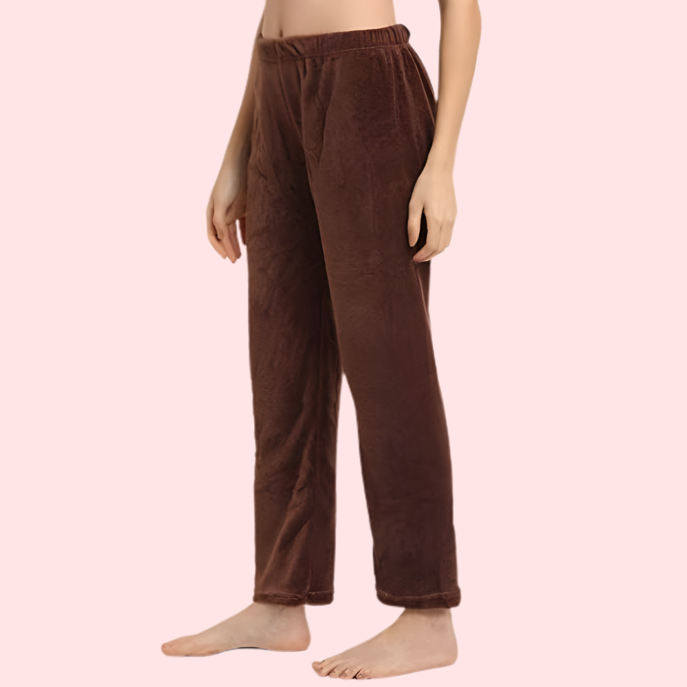 Womens Winter Cozy Warm Soft Fleece Pajama Pack of 2