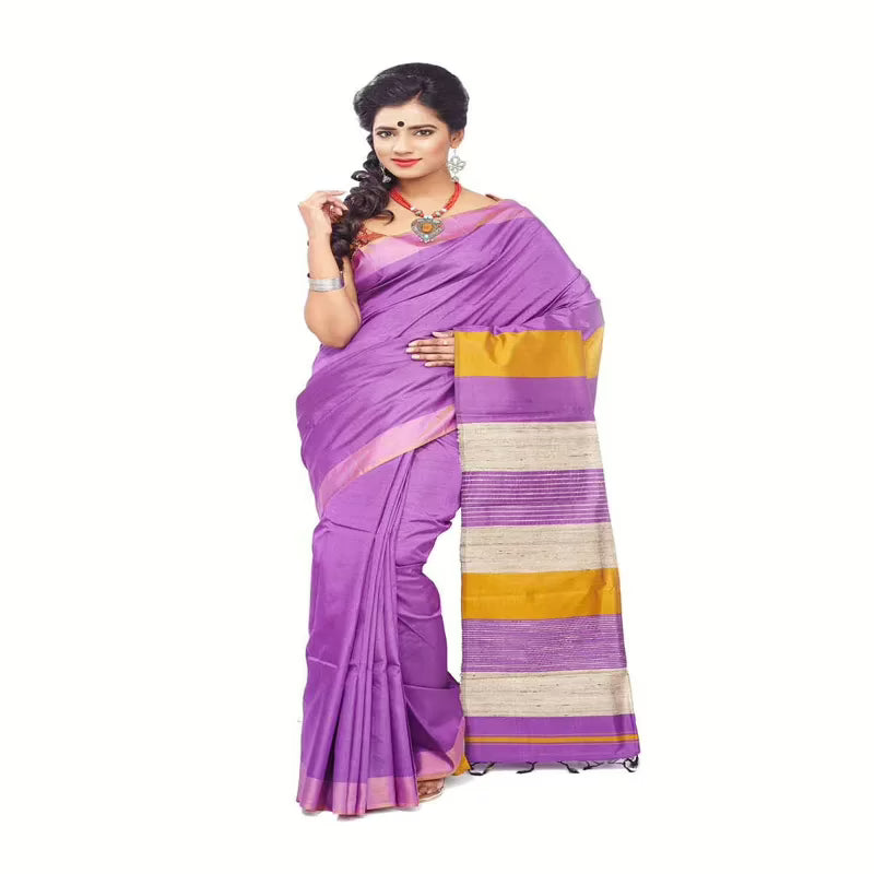 ORCHID COLOUR DESIGNER SILK SAREE
