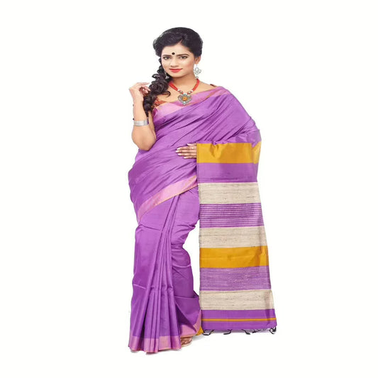 ORCHID COLOUR DESIGNER SILK SAREE