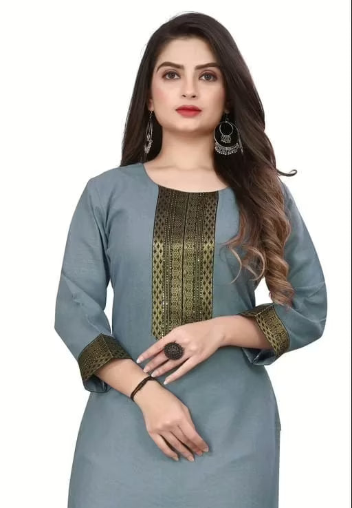 Aagyeyi Petite Three Quarter Sleeves  Kurtis