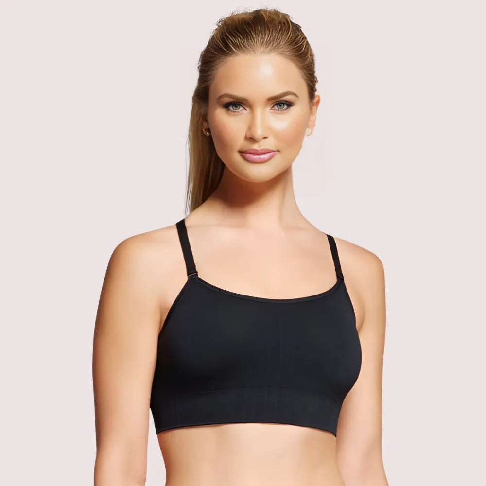 Female Black Spaghetti Straps Cami Bra