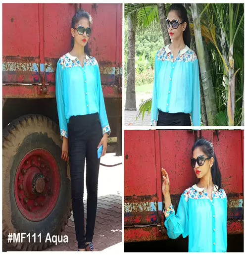 Mizzoli Fresh Red Gorgette Top
