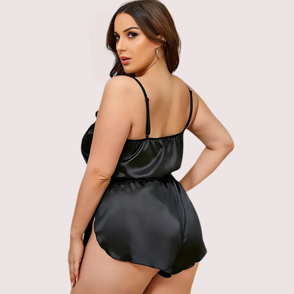 Luxe Lounge Cami Top & Shorts – Extra Plus Size