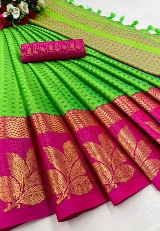 Adrika Classy Green Banarasi Silk Sarees