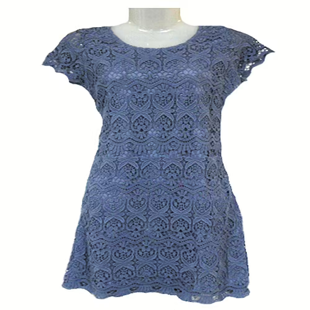 Maddison-Crochet Greyish Blue Kurta