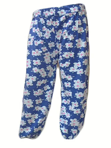Voguish Blue Floral Afghani Harem