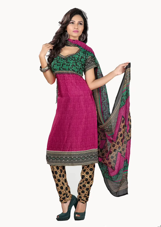 Trendz Apparels Suhani Multi Color Printed Unstitched Suit