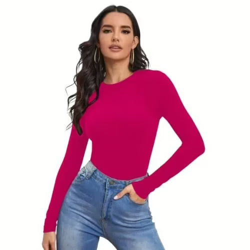 Seasons Beauty Fashion Magenta Full Sleeve Top